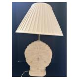 Sand Dollar Ceramic Lamp