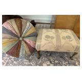 Foot Stool And Pillow