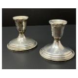 Weighted Sterling Silver Candle Sticks by Towle