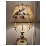 Table Lamp With Embroidered Lamp Shade