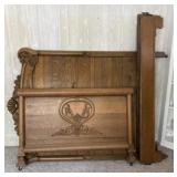 Carved Oak Bed