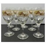 Friendly Village Glass Goblets