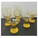 Vintage Lenox Buttercup Yellow Glassware