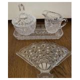 Cream And Sugar Set On Tray