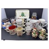 Christmas Mugs and Kitchen Decor