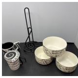 Six Musical Design Kitchen Accessories