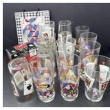 Card & Casino Theme Glasses and Decor