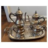 Silver Plate Tea And Coffee Service Set