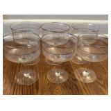 Lenox Moonspun Platinum Trim Champagne Glasses