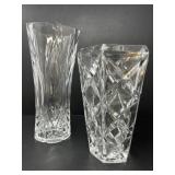 Two Crystal Vases