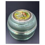 Vintage Powder Puff Music Box