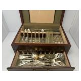 Silver Plate Set with Assorted Silver Plate Pieces