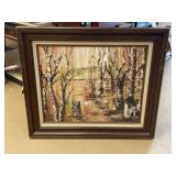 MC Birch Tree Oil Painting on Board