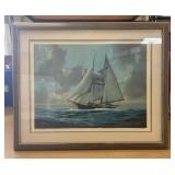 Framed 'Oncoming Storm' by G.  Lubeck