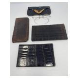 Vintage Eel, Italian and Tooled Leather Billfolds