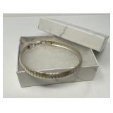 Sterling Herringbone/ Omega Bracelet