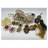 Crystal Beaded Cord, Drapery Tacks, Tassels