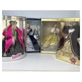 Two Special Edition and Two Holiday Barbies