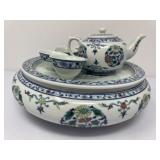 Asian Tea Set with Warming Bowl