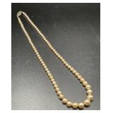 Vintage Sterling Silver Pearl Necklace
