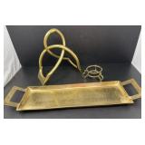 Three Metal Decor Pieces
