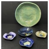 Artisan Crafted Pottery Spoon Rests and Bowls