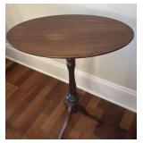 Wooden Oval Side Table