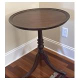 Round Wooden Accent Table