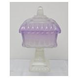 Covered Lavender Candy Dish