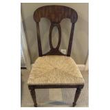 Napoleon Style Chair with Woven Rush Seat