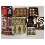 Collection of Glass Ornaments with Candle Lights