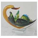Dale Tiffany, Art Glass Swan Bowl