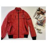 NASCAR Jacket, Magazines, Key Chain, Two Cars