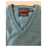 Black and Brown 1826 Blue Cashmere Sweater