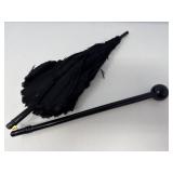 Victorian Antique Mourning Parasol