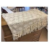 Vintage Hand Crocheted Bedspread/ Tablecloth