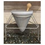Vintage Aluminum Sieve Set