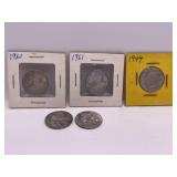 Five 80% Silver 1960ï¿½s Canadian Quarters