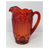 Moon and Stars Amberina Pitcher