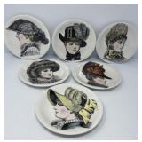Set of Six French ï¿½Porcelaine de Paris' Plates