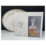 Dedalo Whiskey Set and China Platter