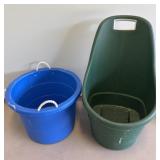 Garden Rolling Cart and Storage Tub