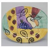 Large Hand Painted Decorative Platter