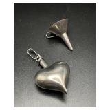 Sterling Silver Scent Bottle Pendant with Funnel