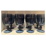 Libbey Gibraltar Dusky Blue Goblets