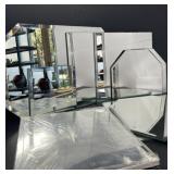 Large Collection of Beveled Mirror