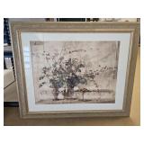 Framed and Matted Dried Flower Arrangement Print