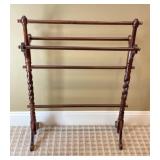 Barley Twist Legged Quilt Rack