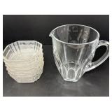 Five Berry Bowls and One Pitcher