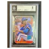 1987 Donruss Greg Maddux RC BGS 8